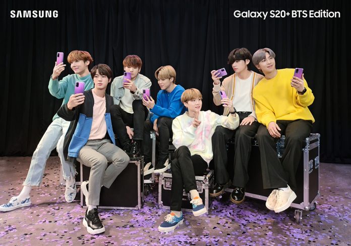 Un Samsung Galaxy S20 en édition limitée pour le groupe de K-pop BTS