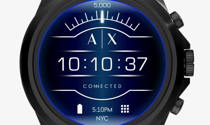 Une première montre connectée pour AJX Armani Exchange
