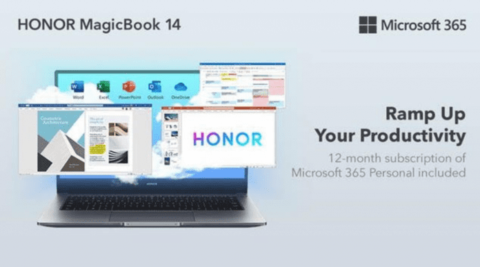 HONOR lance un pack spécial Microsoft avec le HONOR MagicBook 14