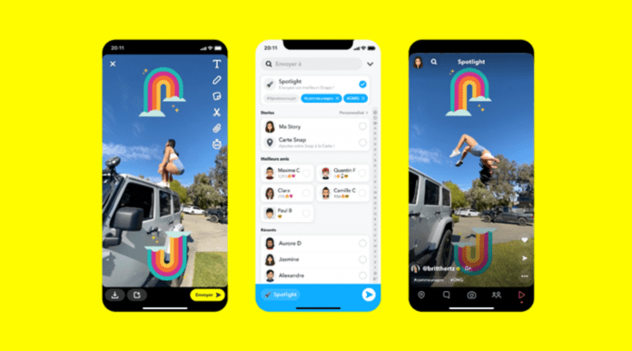 Un million de dollars par jour à gagner avec la plateforme Spotlight de Snapchat