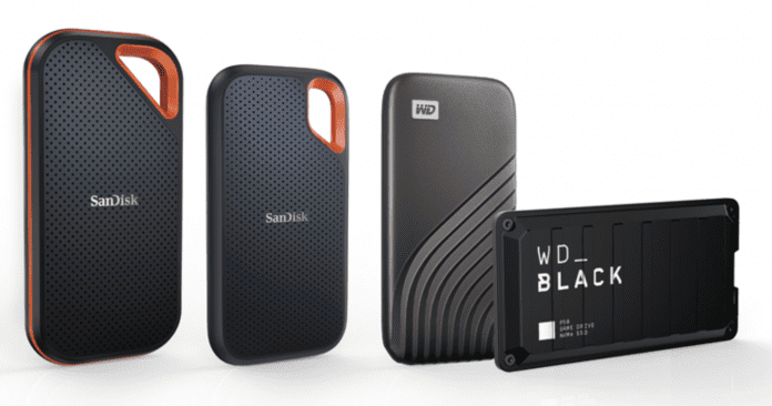 Western Digital lance les versions 4 To de ses gammes de SSD portables