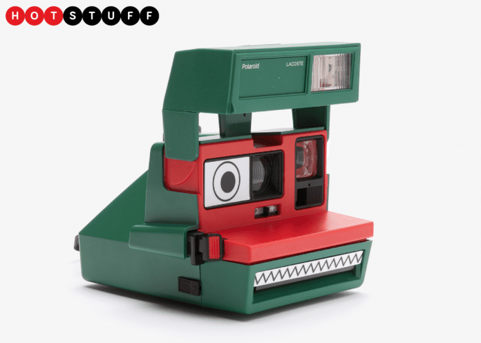 Lacoste et Polaroid lancent un appareil photo Polaroid 600 en édition limitée