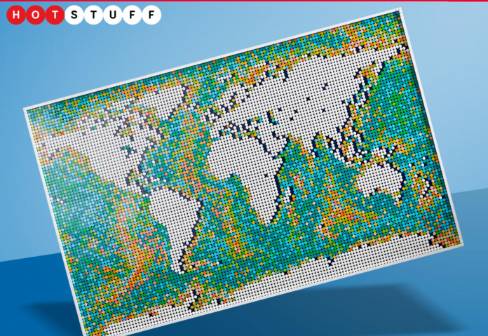 Explorez la nouvelle carte du Monde LEGO de 11 695 briques - le plus grand ensemble LEGO jamais créé