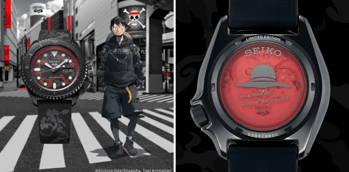Seiko 5 Sports présente cinq montres avec le manga japonais One Piece