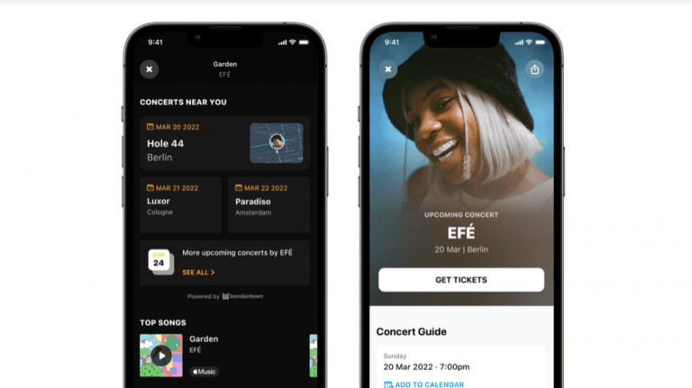 Shazam vous aide à trouver les concerts près de chez vous