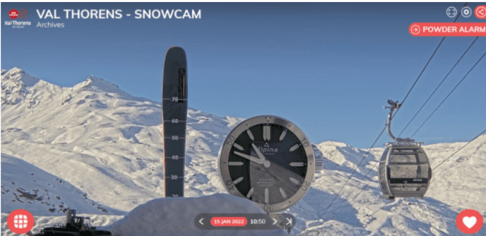 Alpina partenaire horloger de la station française de ski Val Thorens