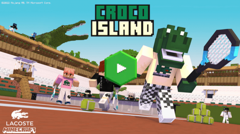 Minecraft & Lacoste s’associent avec Atomic Digital Design pour la map Croco Island