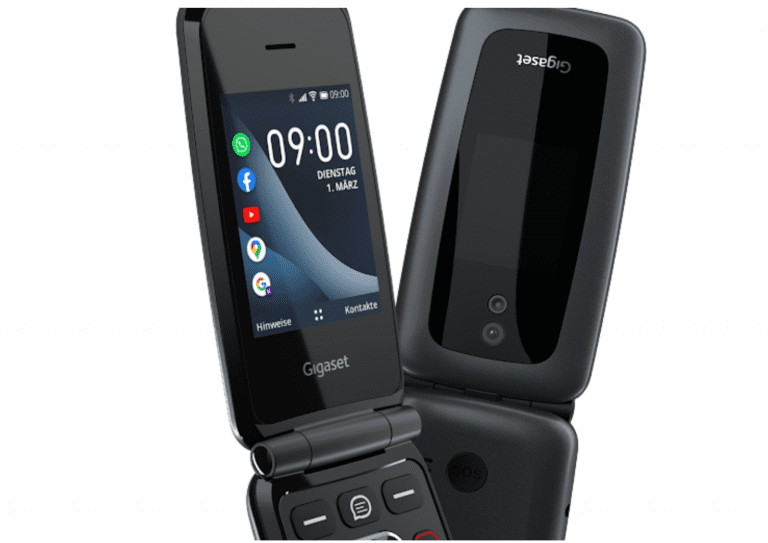 Gigaset GL7, un téléphone 4G à clapet conçu pour les seniors, mais avec une touche Whatsapp