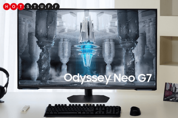 Le nouveau moniteur gaming Odyssey Neo G7 de Samsung est son premier Mini-LED