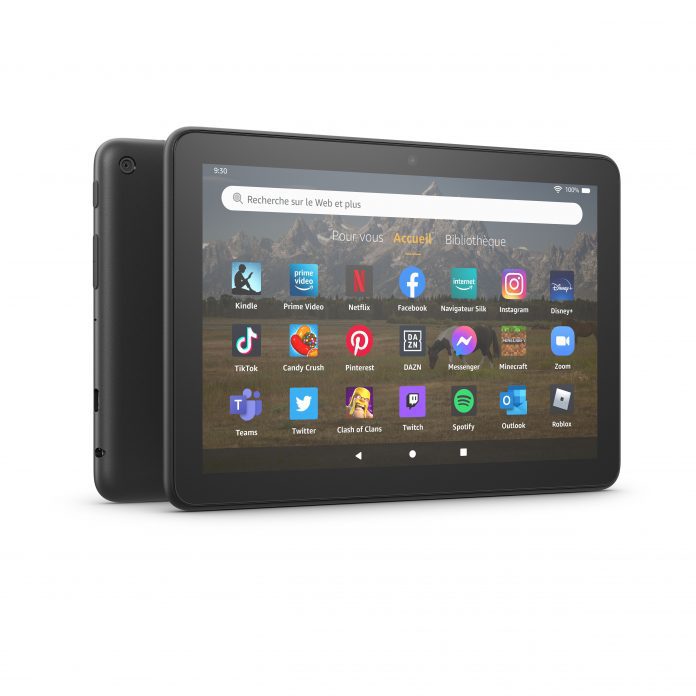 Une tablette Amazon Fire HD 8 plus fine
