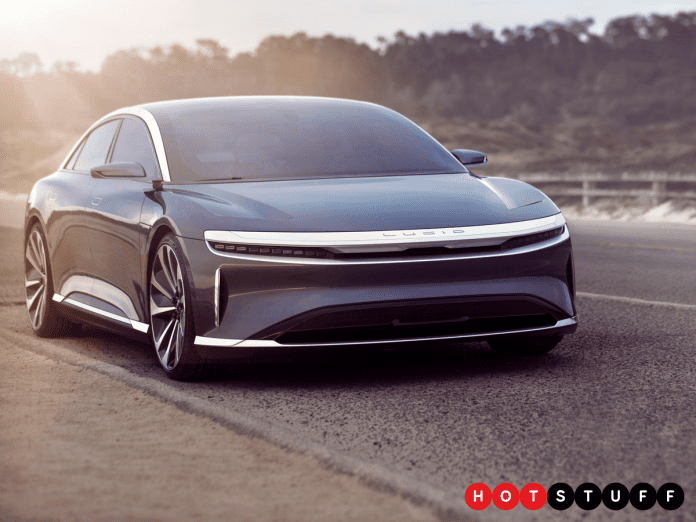 La nouveau rivale à la Tesla signée Lucid Motors charge en un rien de temps