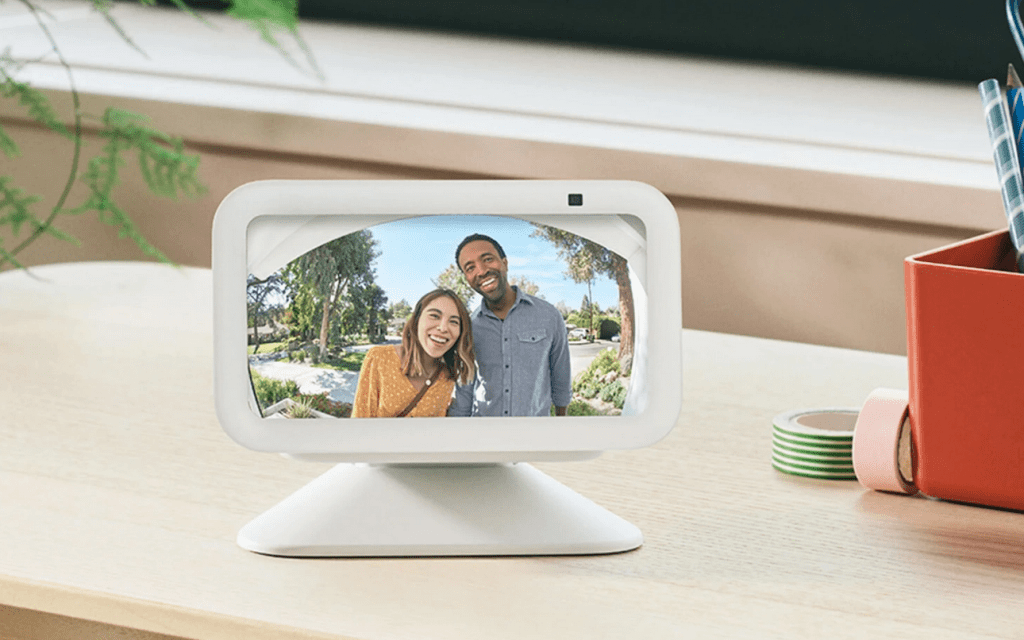 Echo Show 5 (3e Gén) - Réveil Intelligent Avec écran 5,5" Et Alexa (Blanc/Anthracite)