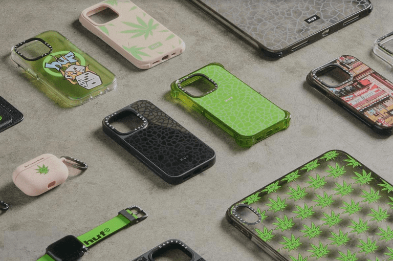 Une collection de coques streetwear consignée HUF et CASETiFY
