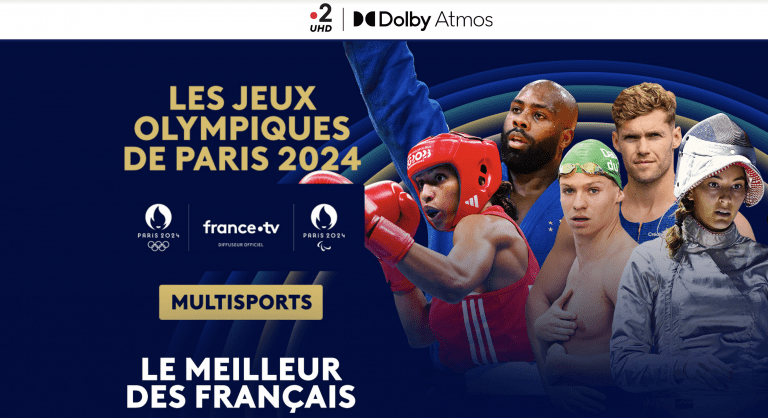 Les Jeux Olympiques de Paris 2024 seront diffusés sur France 2 UHD en son immersif Dolby Atmos