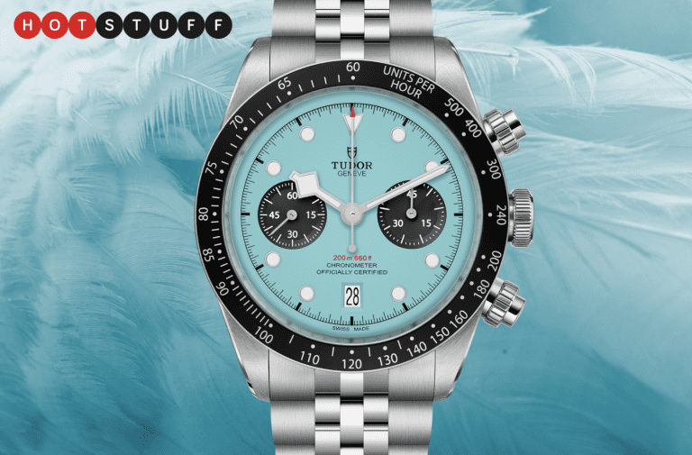 La Tudor Black Bay Chrono « Flamingo Blue » de David Beckham est déjà disponible