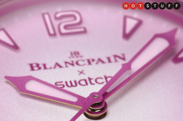 La nouvelle Swatch Scuba Fifty Fathoms rose se la joue Barbie