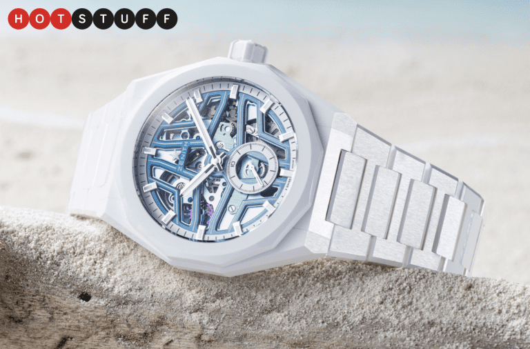 La Zenith Defy Skyline Skeleton White Surfer prouve qu’on ne peut pas se tromper avec la céramique blanche