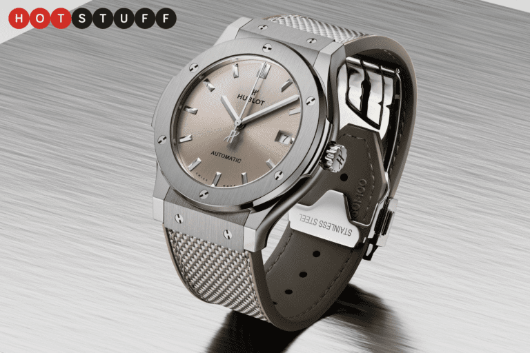 La nouvelle Hublot Classic Fusion Essential Taupe est peut-être notre Hublot préférée… de tous les temps