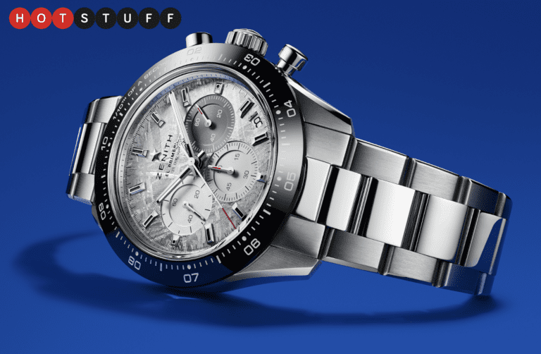 Le cadran de cette Zenith Chronomaster Sport est vieux de plusieurs milliards d’années