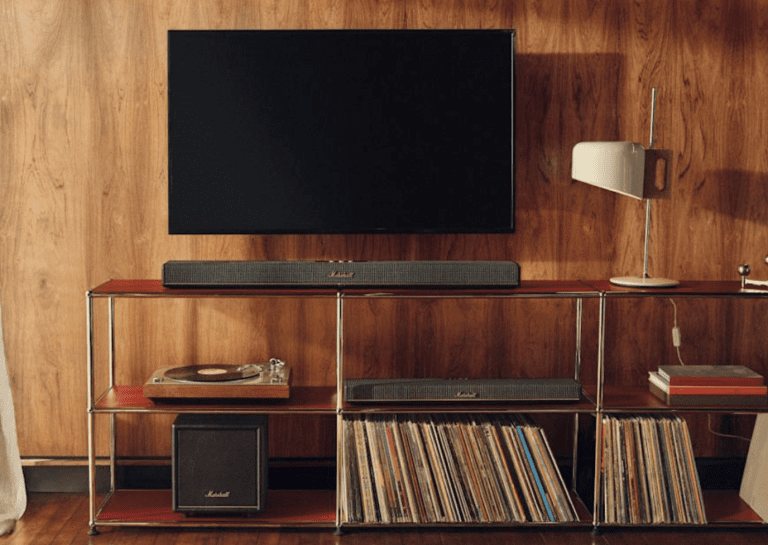 La barre de son compacte Heston 60 de Marshall, alliance parfaite entre puissance et connectivité