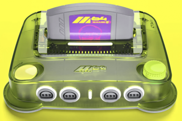 La M64 de ModRetro est une réplique fidèle de la Nintendo 64, compatible avec les jeux en 4K
