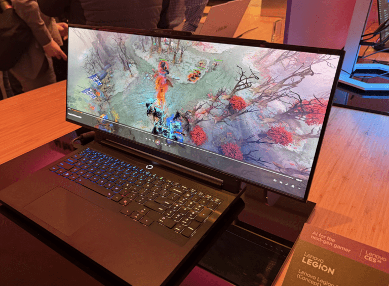CES 2026 – Lenovo Legion Pro Rollable, un concept d’ordinateur portable à écran enroulable